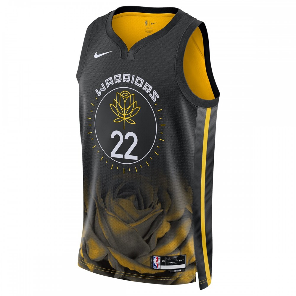 Andrew Wiggins Golden State Warriors Nike Unisex 2022/23 Swingman Jersey - City Edition - Black - Image 2