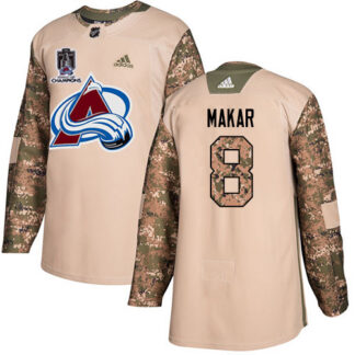 Adidas Colorado Avalanche #8 Cale Makar Camo Authentic 2022 Stanley Cup Champions Veterans Day Stitched NHL Jersey...