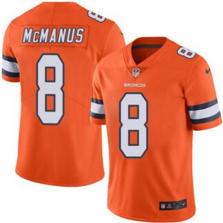 Nike Denver Broncos #8 Brandon McManus Orange Men’s Stitched NFL Limited Rush Jersey
