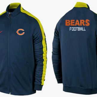 NFL Chicago Bears Team Logo 2015 Men Football Jacket (15)