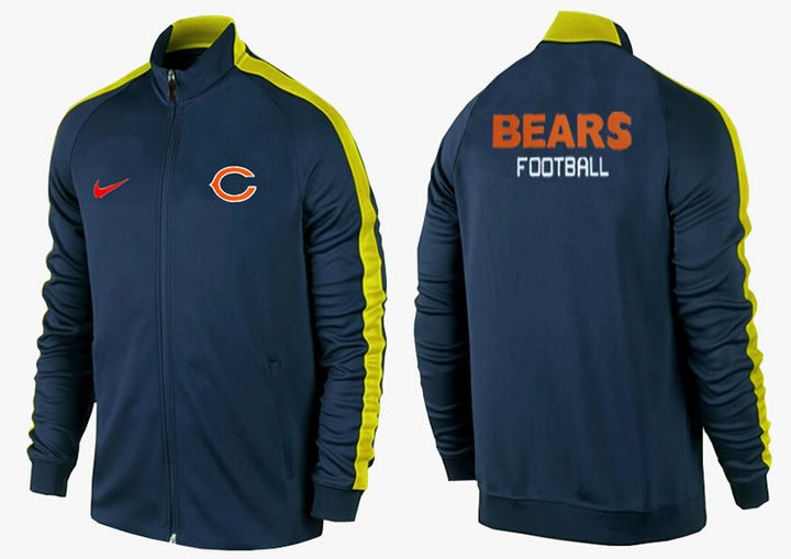 NFL Chicago Bears Team Logo 2015 Men Football Jacket (15)