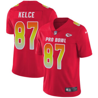 Nike Kansas City Chiefs #87 Travis Kelce Red Youth Stitched NFL Limited AFC 2019 Pro Bowl Jersey