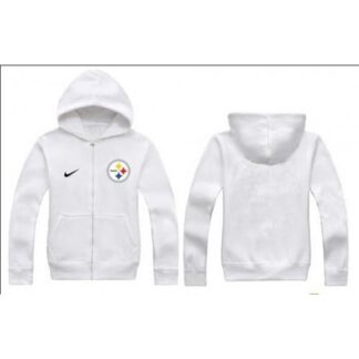 Pittsburgh Steelers Authentic Logo Hoodie White