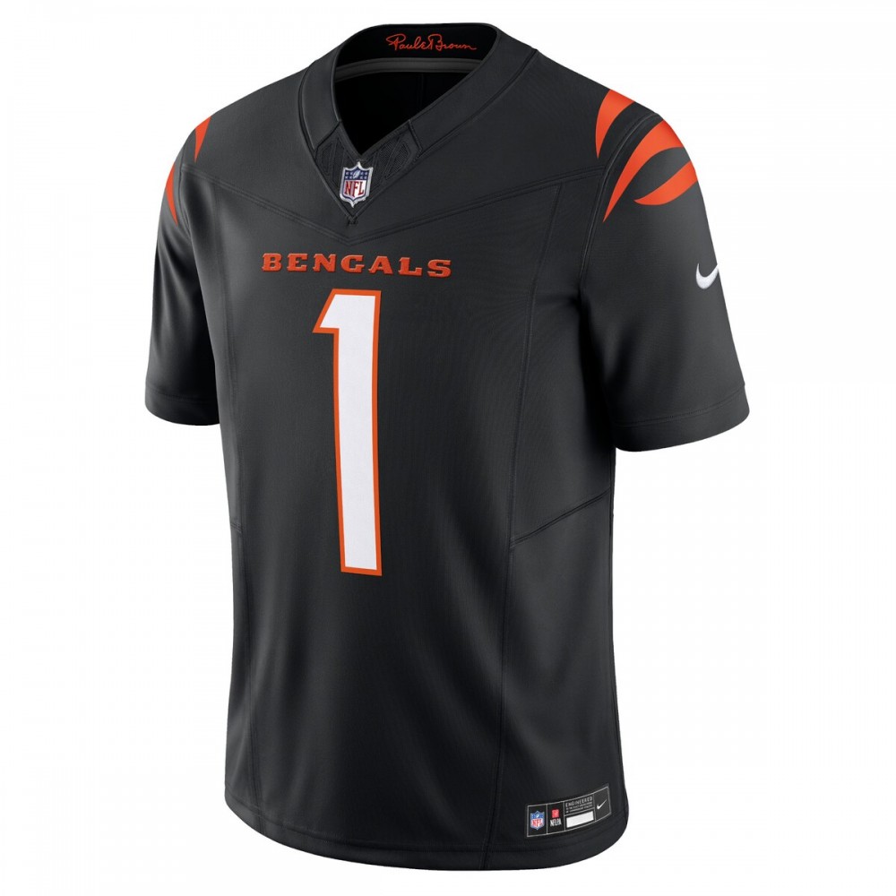 Ja'Marr Chase Cincinnati Bengals Nike Vapor F.U.S.E. Limited Jersey - Black - Image 2
