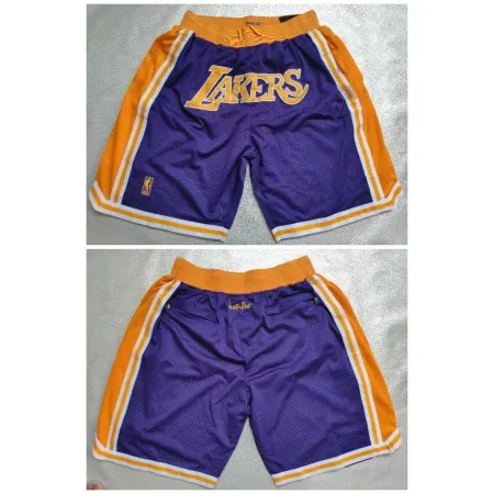 Men's Los Angeles Lakers Purple Shorts (Run Small) FEFB