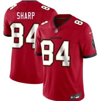 Men's Tampa Bay Buccaneers #84 Bauer Sharp Red 2026 Draft Vapor Limited Stitched Jersey