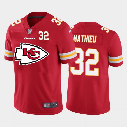 Kansas City Chiefs #32 Tyrann Mathieu Red Men’s Nike Big Team Logo Player Vapor Limited NFL Jersey