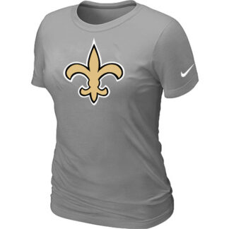New Orleans Saints L.Grey Women's Logo T-Shirt