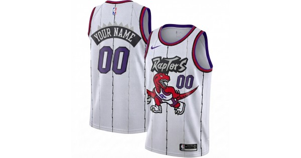 Toronto Raptors Nike White Classic Edition Swingman Custom Jersey - Image 2
