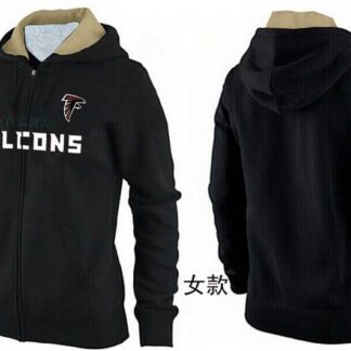 Womens Atlanta Falcons Team Logo 2015 Full Zip Hoodie-24