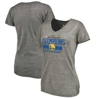 Women's Golden State Warriors 2017 NBA Champions Gray T-Shirt FengYun