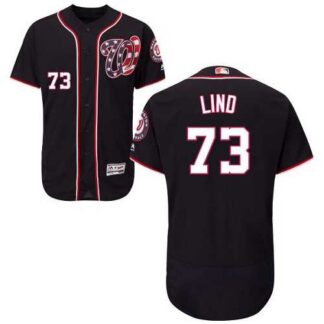 Washington Nationals #73 Adam Lind Navy Flexbase Stitched Jersey DingZhi