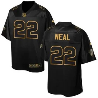 Falcons #22 Keanu Neal Black Men's Stitched NFL Elite Pro Line Gold Collection Jersey