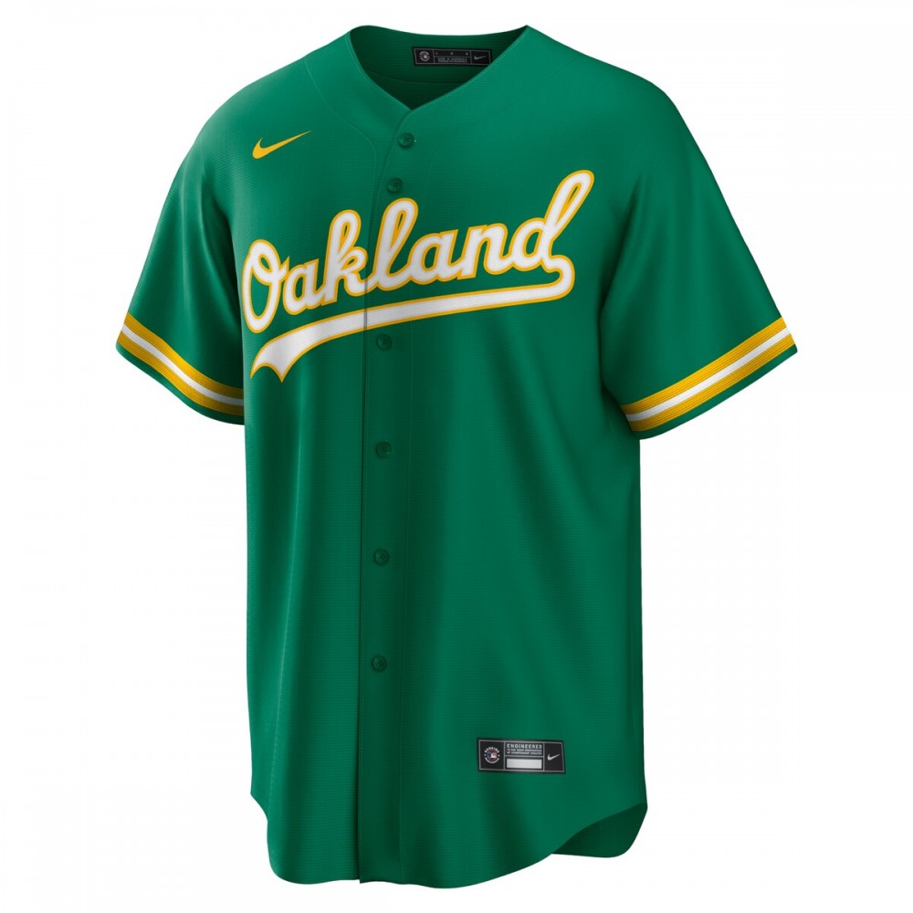 Oakland Athletics Nike Alternate Replica Team Jersey - Green - Image 2