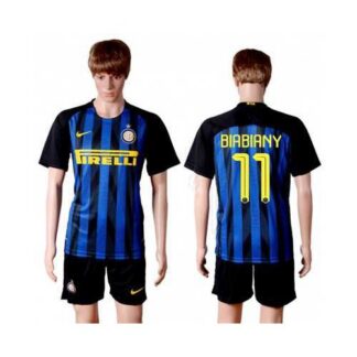 Inter Milan #11 Biabiany Home Soccer Club Jersey