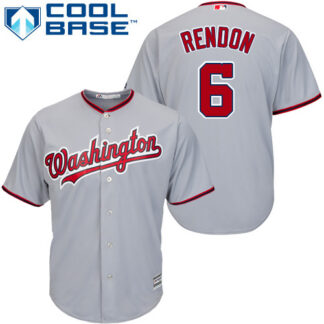 Washington Nationals #6 Anthony Rendon Grey Cool Base Stitched Youth MLB Jersey