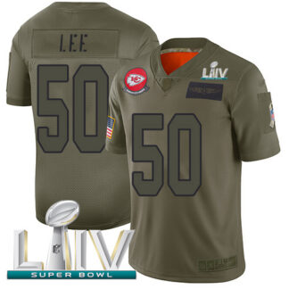 Nike Kansas City Chiefs #50 Darron Lee Camo Super Bowl LIV 2020 Men’s Stitched NFL Limited 2019 Salute To Service J...