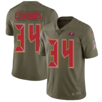 Nike Tampa Bay Buccaneers #34 Mike Edwards Olive Men’s Stitched NFL Limited 2017 Salute To Service Jersey