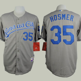 Kansas City Royals #35 Eric Hosmer Gray Jersey