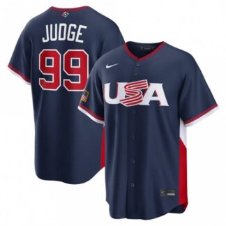 Aaron Judge USA Baseball Nike 2026 World Baseball Classic Road Stadium Jersey - Navy