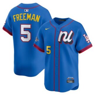 Youth National League #5 Freddie Freeman Blue 2025 All-Star Edition Limited Player Jersey