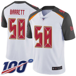 Nike Tampa Bay Buccaneers #58 Shaquil Barrett White Men’s Stitched NFL 100th Season Vapor Limited Jersey