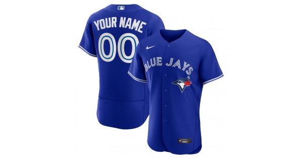 Toronto Blue Jays Nike Alternate Authentic Custom Jersey - Royal - Image 2