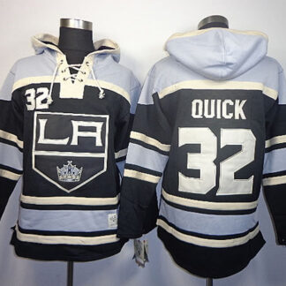 Los Angeles Kings #32 Jonathan Quick Black Hoodie