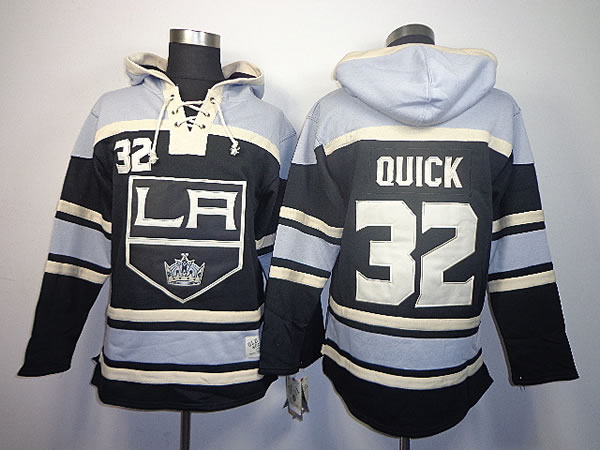 Los Angeles Kings #32 Jonathan Quick Black Hoodie