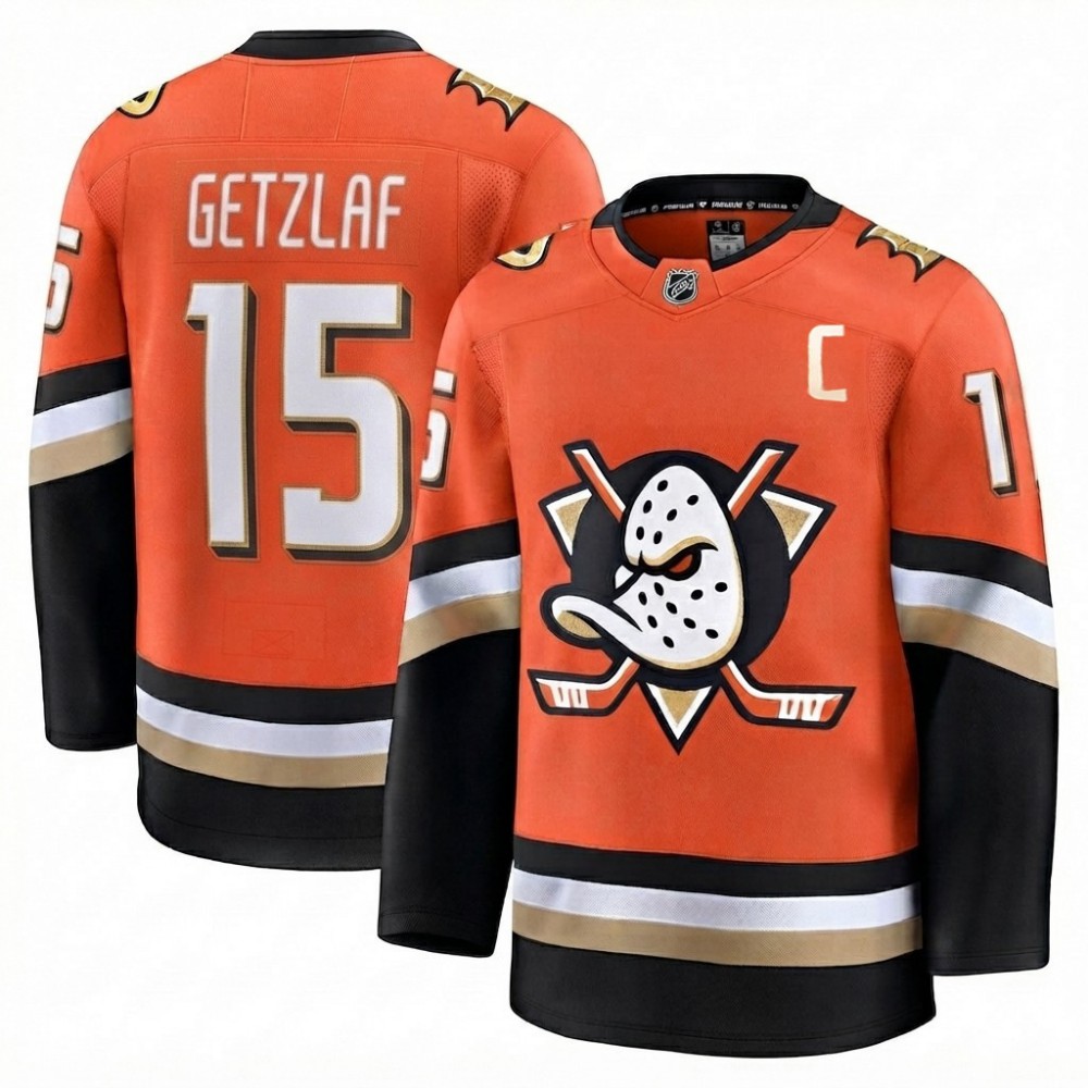 Ryan Getzlaf Men's Anaheim Ducks Orange Home Premium Jersey