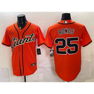 Youth San Francisco Giants #25 Barry Bonds Orange Cool Base Baseball Jersey